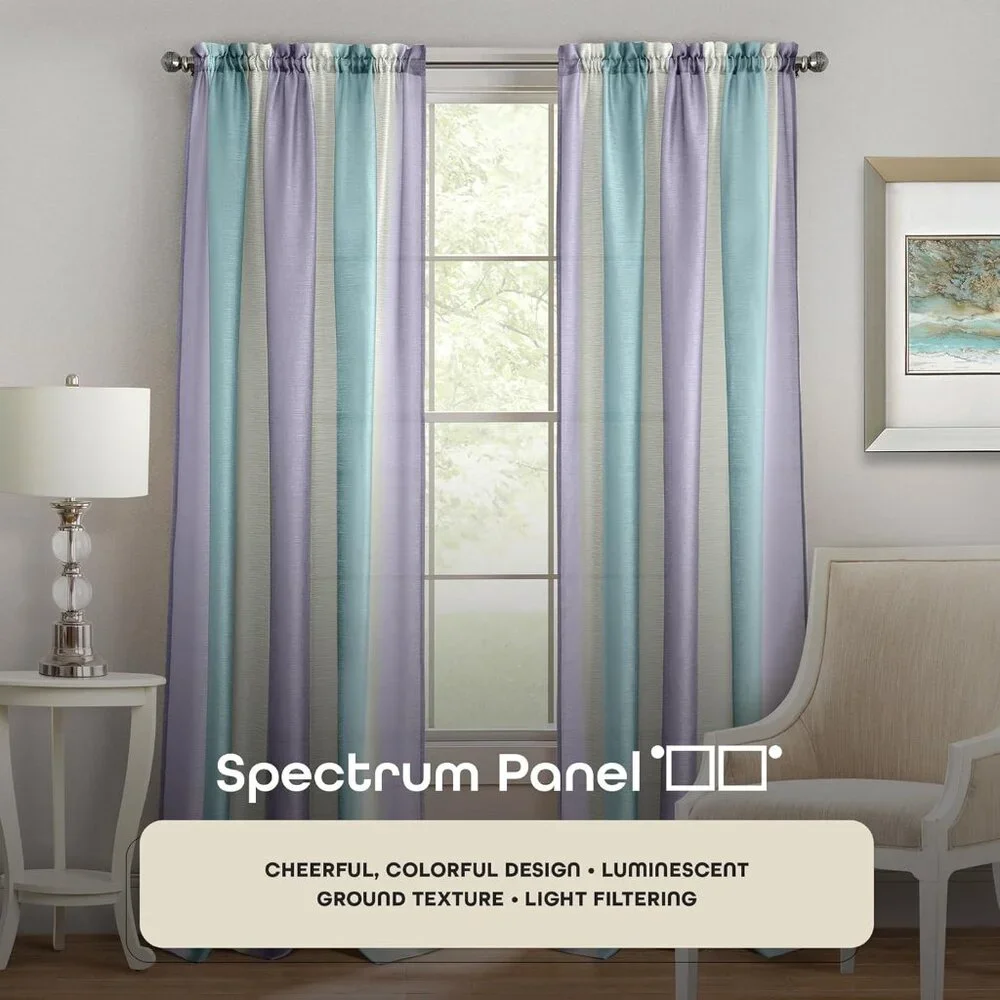 Spectrum Rod Pocket Panel Window Curtain 50
